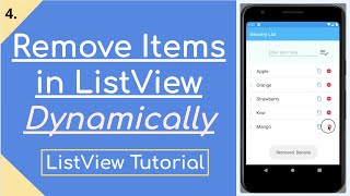 4. Remove Rows from ListView Dynamically