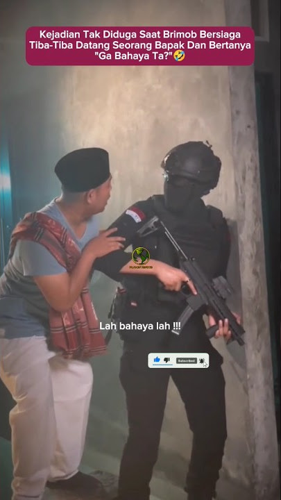 Ngakak !!! Momen Anggota Brimob Dibuat Kaget Dengan Kelakuan Bapak ini 🤣 #polisi #tni #viral