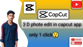 capcut app! 3D photo edit in capcut app only 1 clicke😮 screenshot 4