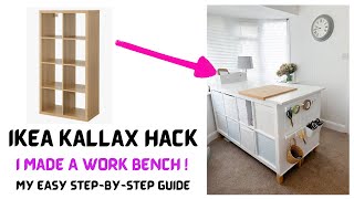 IKEA Kallax Shelf Hack - Made My Own Crafting / Office Workbench Storage Unit for £160 - My Guide Net Worth