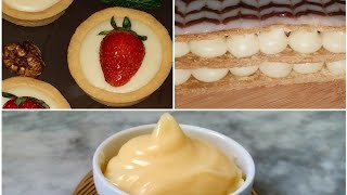 crème pâtissière sans oeuf facile et rapide كريم باتسيير بدون بيض