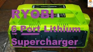 3 year review of the Ryobi 18V One+ 6 Port Lithium Ion Battery Supercharger, Great for shops or home