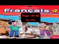 كراسة اللغة الفرنسية المستوى الرابع Livret De L élève الصفحة 39 40 