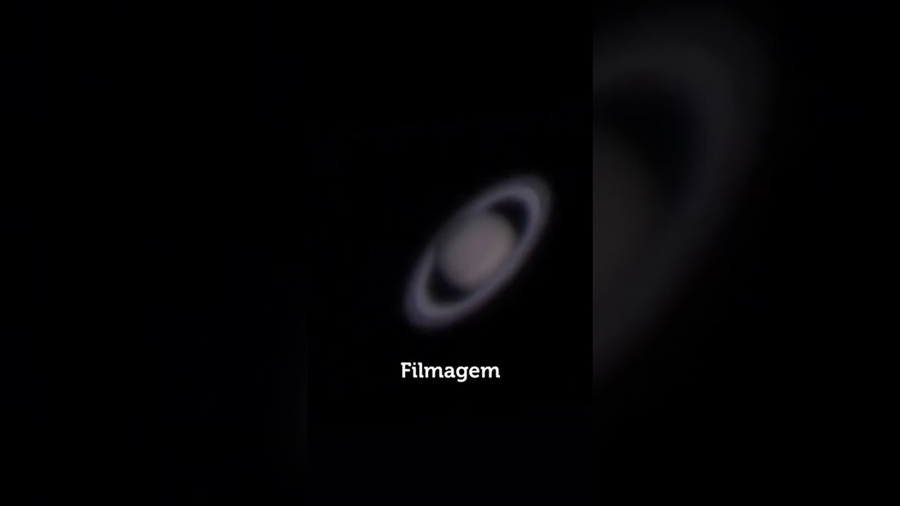 📸🔭 Apontei o Telescópio para Saturno #shorts #astronomia #astrofotografia #saturno