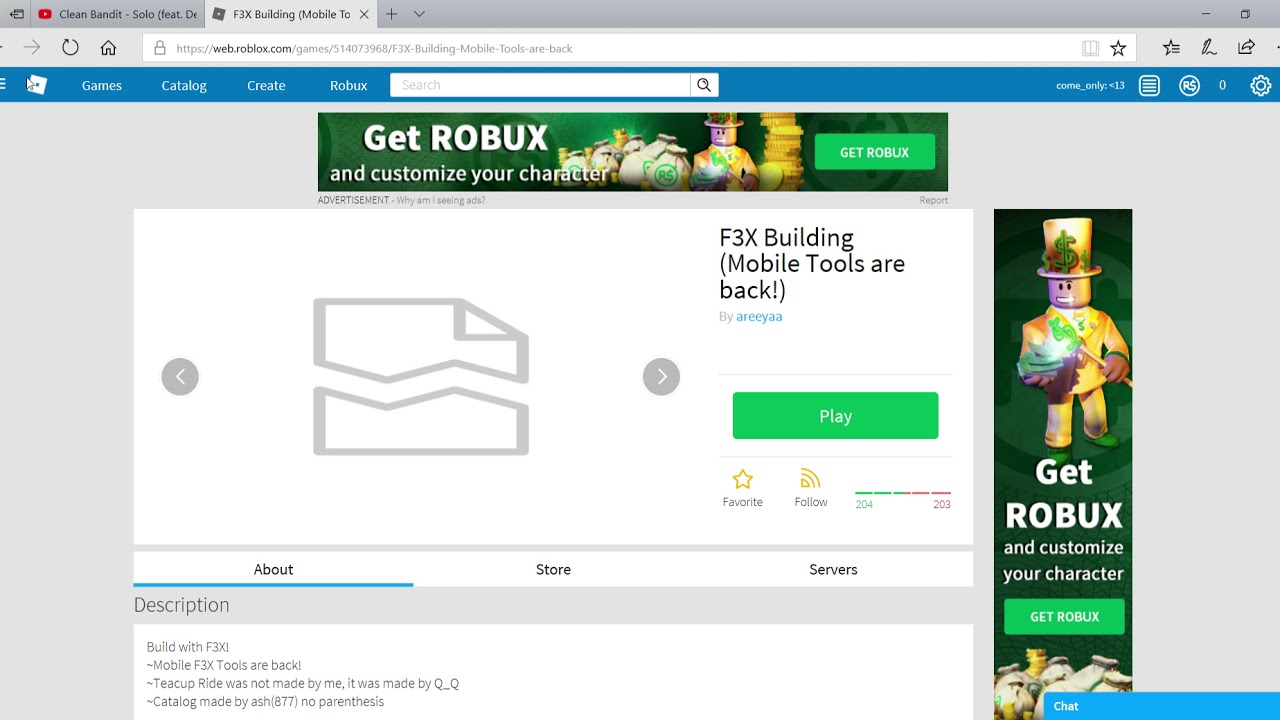 make f3x builds save to roblox games help me get free robux