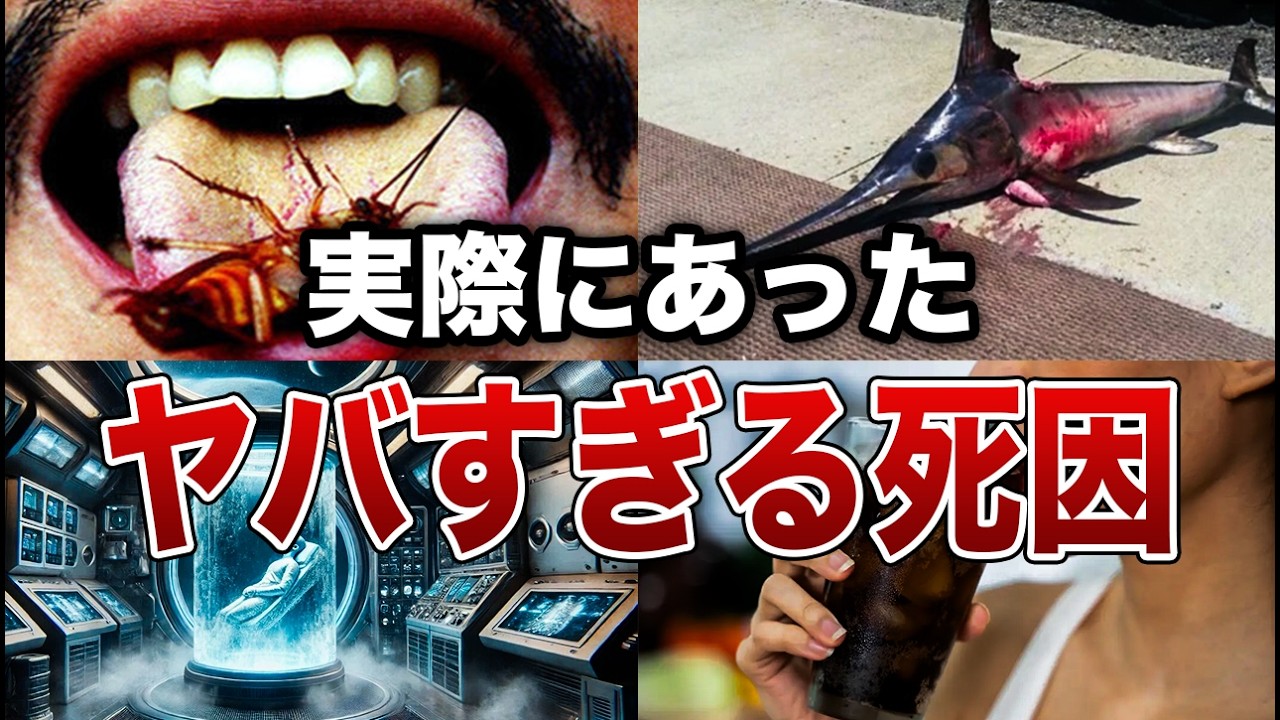 【衝撃】実際にあったヤバすぎる死因７選【ゆっくり解説】