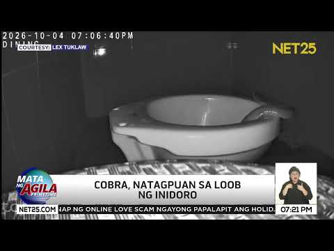 Cobra, nadiskubre sa loob ng inidoro sa isang bahay sa Pangasinan
