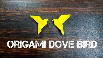 Origami Dove Tutorial 🕊️ | Peaceful Paper Bird in Minutes - Aadrit
