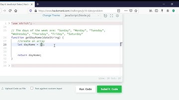 Day 6  JavaScript Dates   HackerRank JavaScript