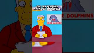 The Day Dolphins Attacked Springfield 🐬 #simpsons #shorts