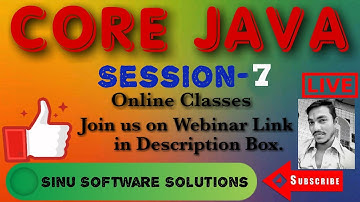 How to Create Your First Java Program I I Session-07  09-08-19 I I  By Sinu Software Solutions