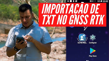 GNSS RTK Importação de arquivo TXT | Survey Master