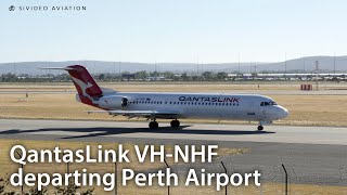 Qantaslink Vh-Nhf Departing Perth Airport On Rw03.