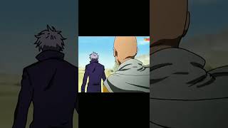 Saitama vs gojo.fight 😱☠️#Opm #Jjk #anime shorts #viral.. shorts