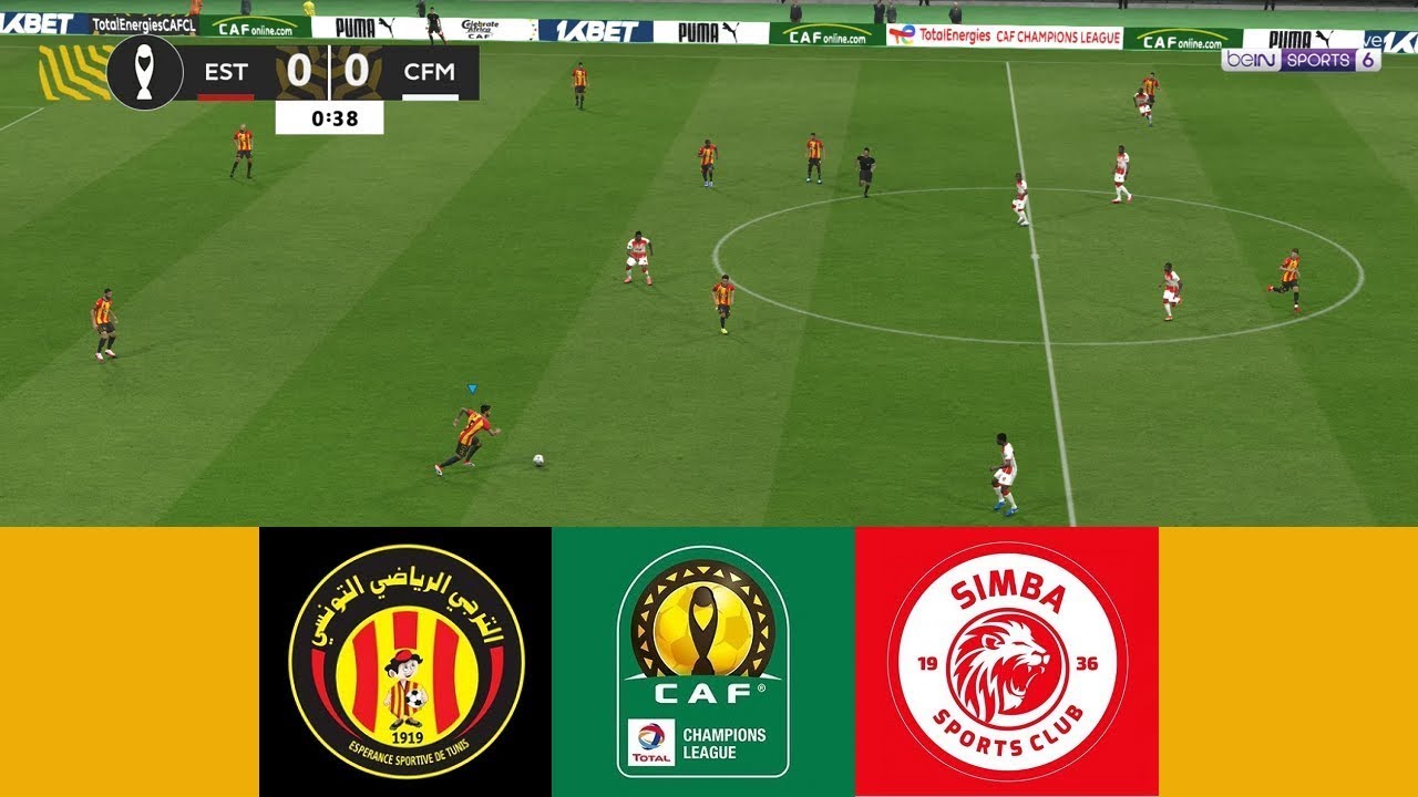 🔴LIVE | ES Tunis vs Simba S.C. - CAF Champions League 2025/26 | Video Game Simulation