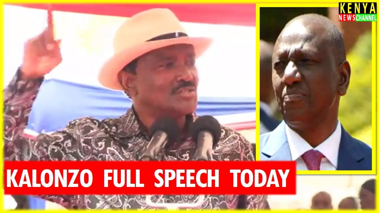 Kalonzo ANGRY speech today after Sifuna was Teargassed in Kakamega - Listen what he told Ruto Kitui