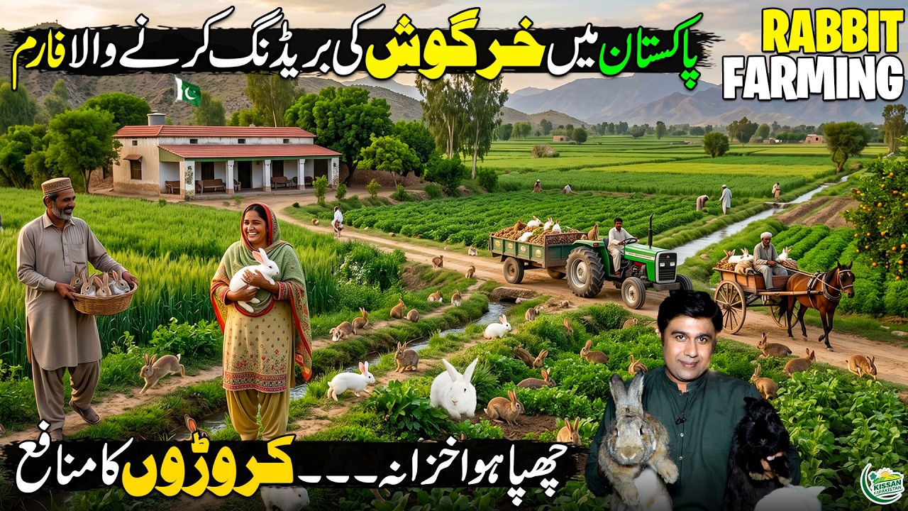 Modern Rabbit Farming in Pakistan 🐇| Profitable Agriculture Business ...
