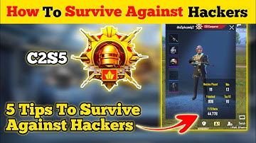 DAY-3. 🤔 How To Survive Against Hackers In BGMI |🔥C2S5 Rank Pushing Tips And Tricks In Bgmi