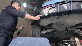 MODEL 3 Rear Diffuser Install