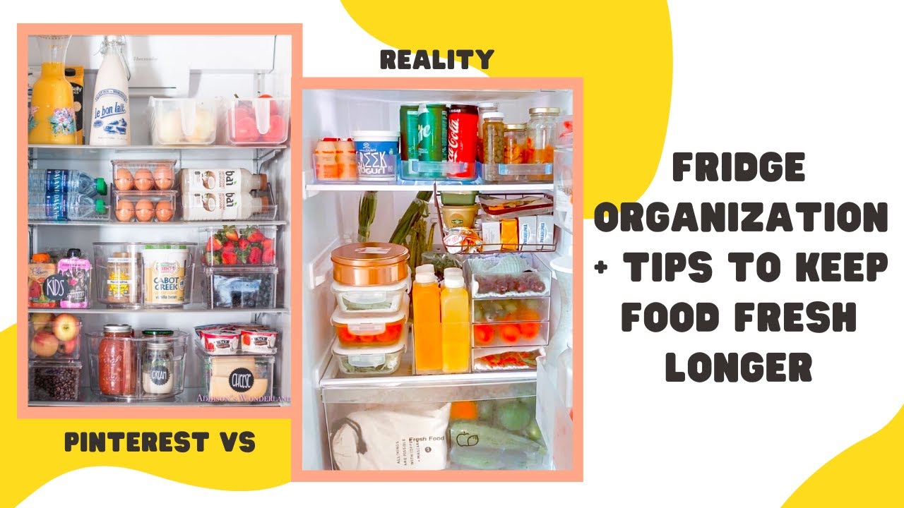 HOW I ORGANIZE OUR FRIDGE + REF TOUR + TIPS TO MAKE FOOD & FRESH PRODUCE LAST LONGER + REDUCE
