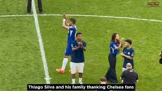 😢💙Thiago Silva was in tears as he bid his farewell to Chelsea