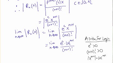 Convergence of the Taylor Series