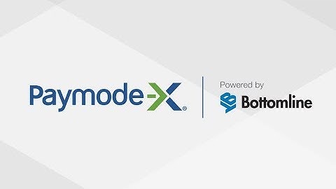 Bottomline Paymode-X Vendors