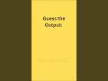 Guess the Output 14: console.log(Infinity)|JavaScript Interview Question #shorts#coding #javascript