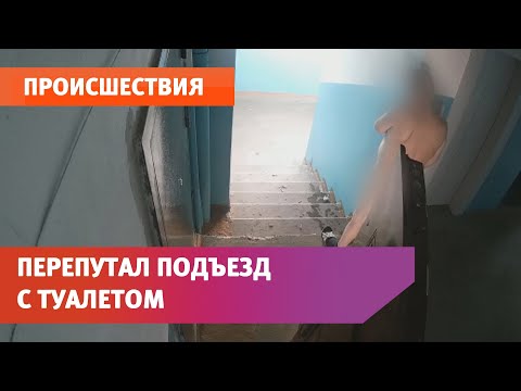 Голый мужчина перепутал подъезд с туалетом и помочился на лестницу