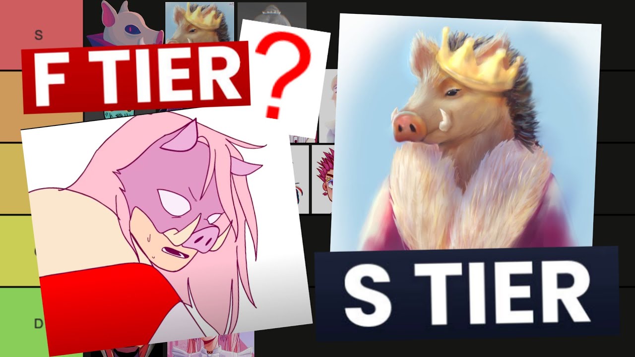 Technoblade's Hairstyle Tier List (speed paints+bad voice over)