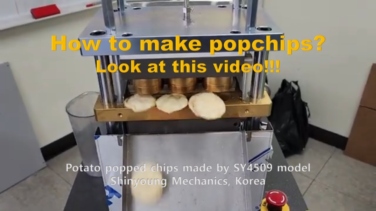 How to make popchips by SYP4509 Popped chips machine from Shinyoung