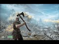 Kratos playing with his hammer : God of War