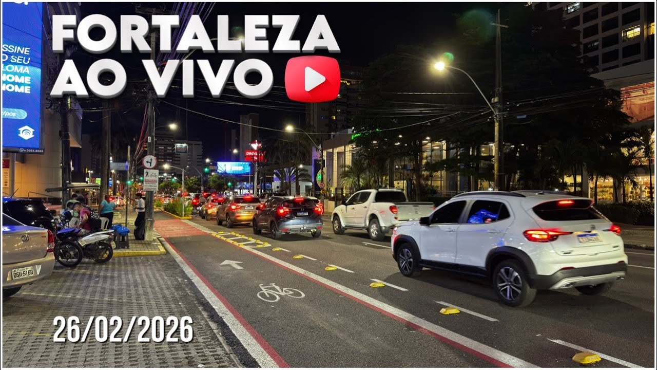 Fortaleza AO VIVO – Beira-Mar em Tempo Real! 🌊🇧🇷 (26/02/2026)