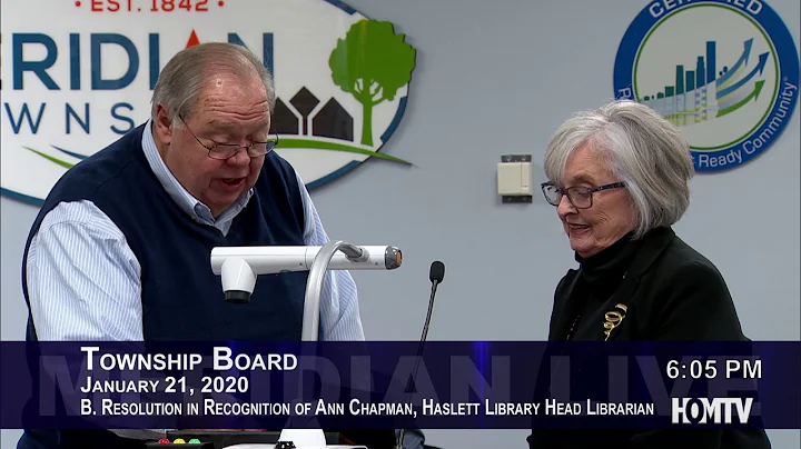 Resolution in Recognition of Ann Chapman, Haslett ...