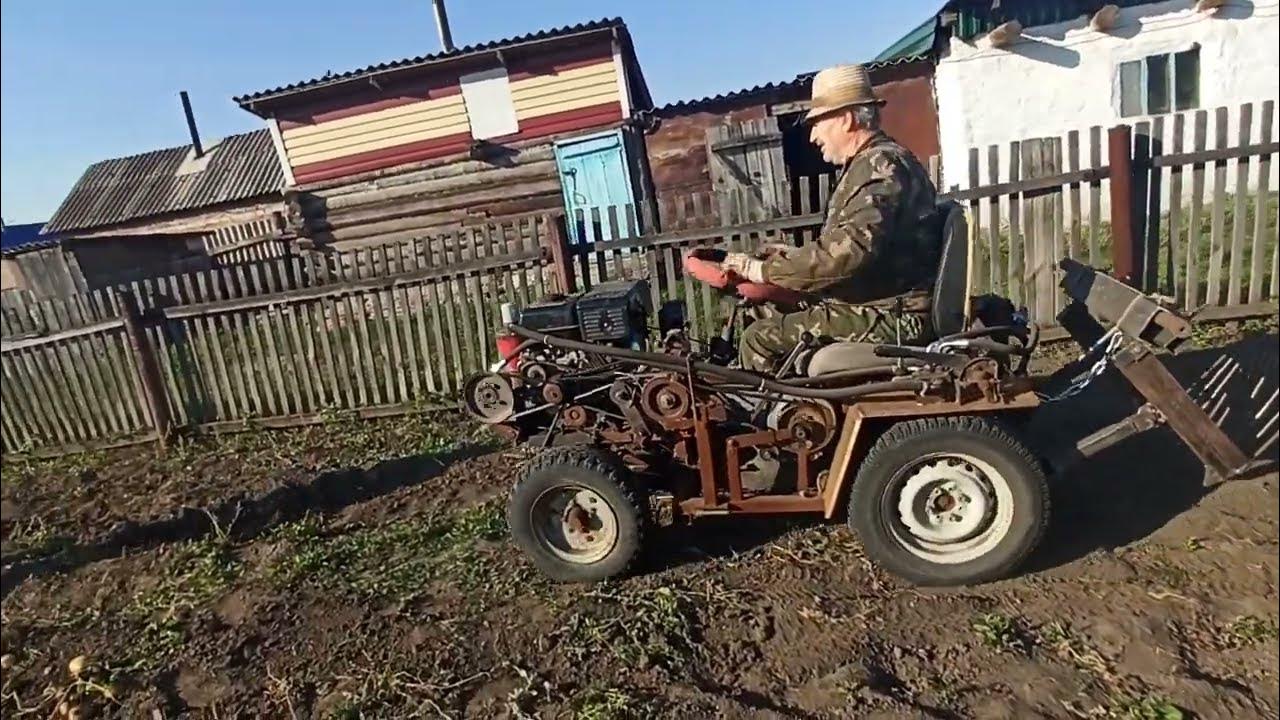 Доработали картофелекопалку к минитрактору, теперь копает ещё лучше ...