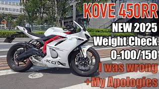 2025 Kove450rr  Too Slow  0100 L Weight Check L Prosu0026cons L 