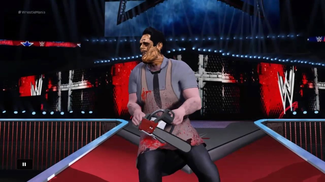 WWE 2K17 - LEATHERFACE Chainsaw Entrance