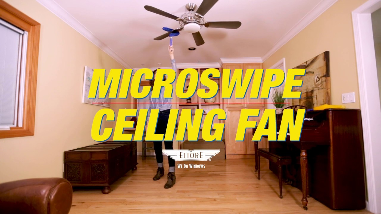 Trap & Remove Hard-to-Reach Dirt with the Ettore MicroSwipe Ceiling Fan Duster