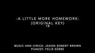 A Little More Homework: 13 (Piano Accompaniment)