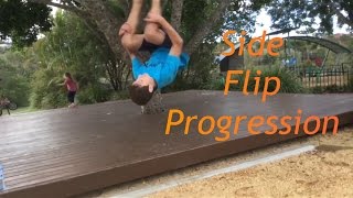 Side flip Progression