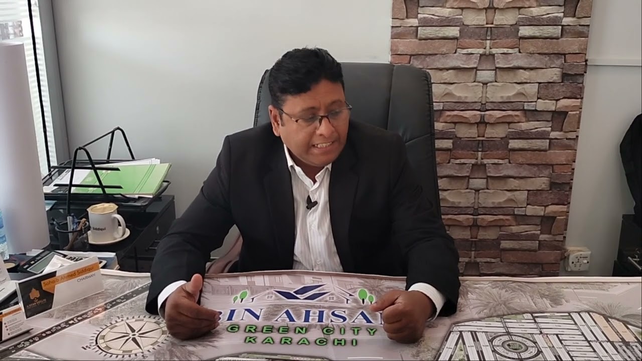 Bin Ahsan Green City phase 1 with chairman of 4 Star Estate Builders