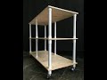 DIY pvc pipe Rack with wheels #diy #diyproject #idea #lifehack #pvcpipe #diypvc