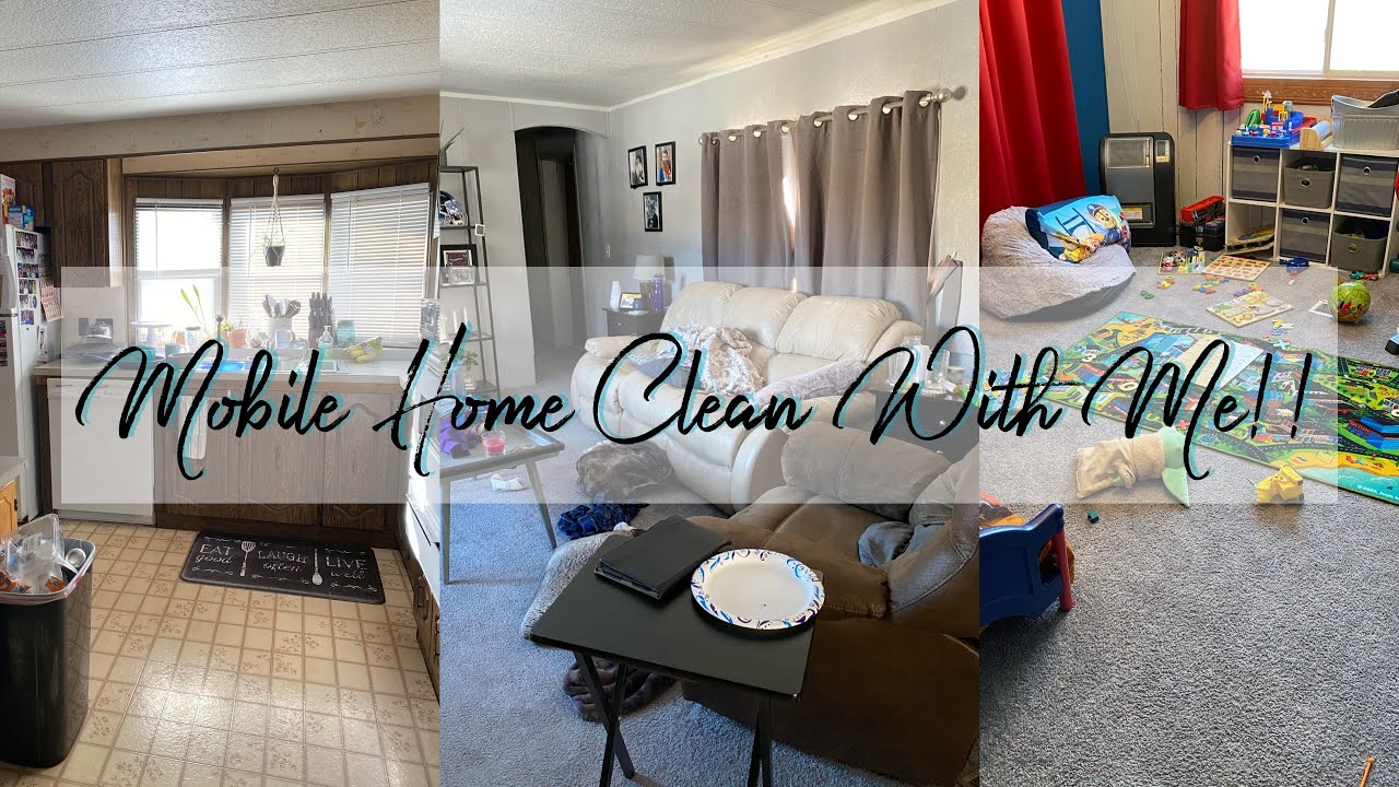 SINGLE WIDE MOBILE HOME CLEAN WITH ME | Motivation