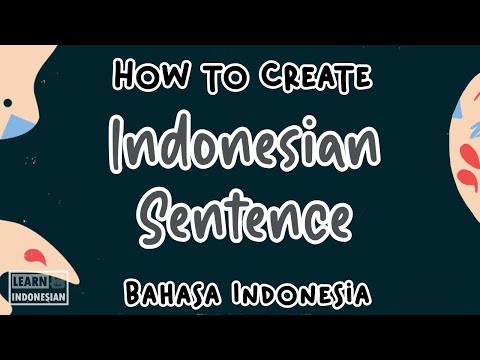 Indonesian Sentence Structure
