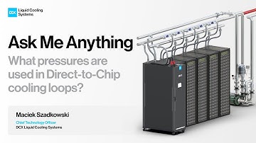 What pressures are used in Direct to Chip cooling loops?