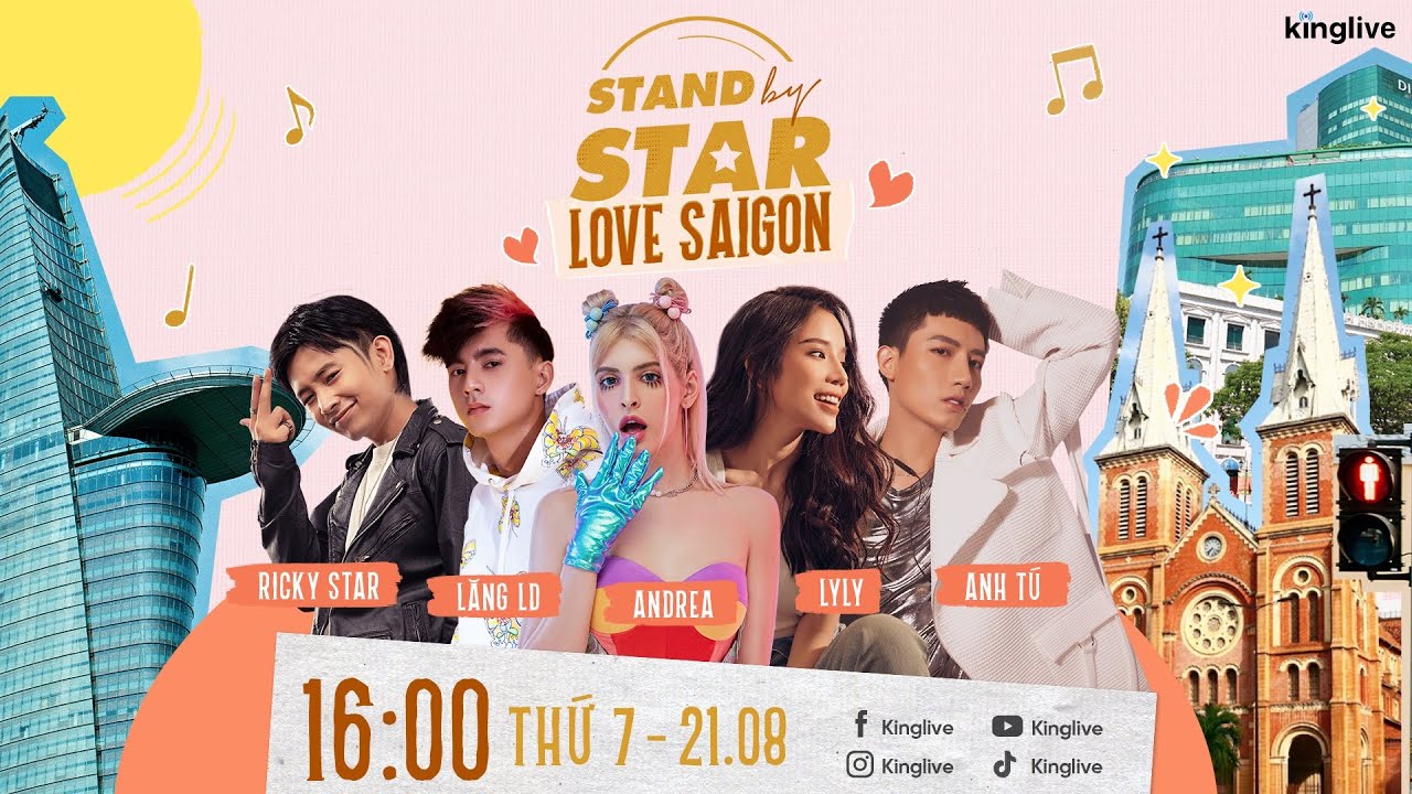 🔥 ANH TÚ, LYLY, RICKY STAR, LĂNG LD VÀ HOST ANDREA SẴN SÀNG “STAND BY STAR - LOVE SÀI GÒN