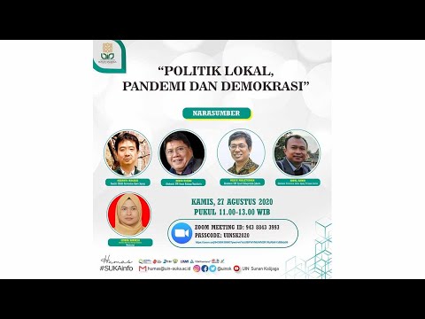 [LIVE] Webinar "Politik Lokal, Pandemi dan Demokrasi"