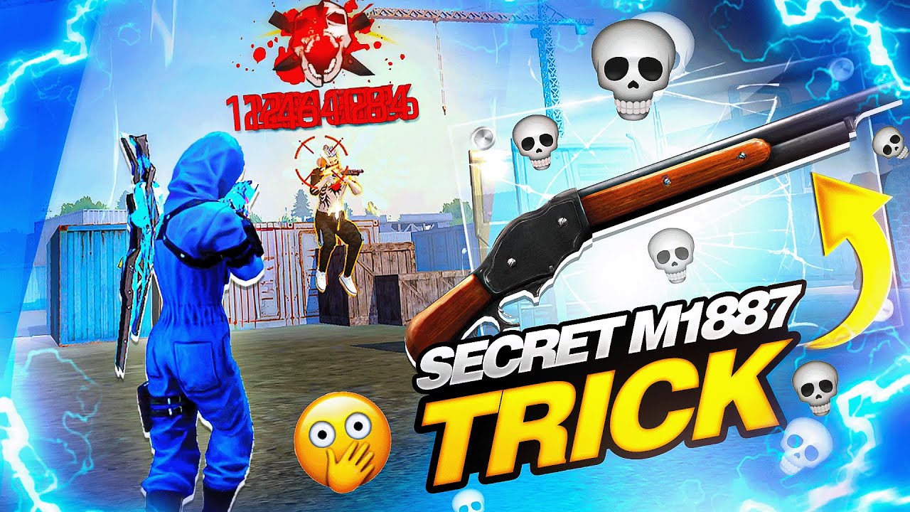 M1887 Shotgun Headshot Tricks 💀🔥 One Tap Tricks + Settings ⚙️ No Recoil || Free Fire Max