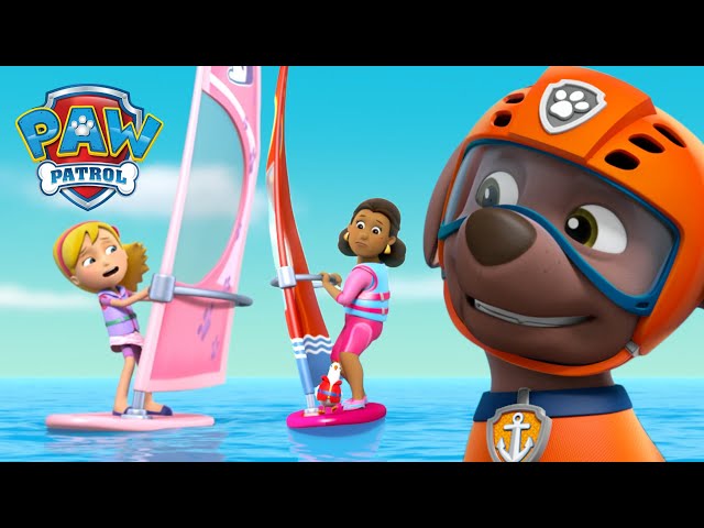 Pups Save the Surfers from a huge wind storm! - PAW Patrol Episode ...