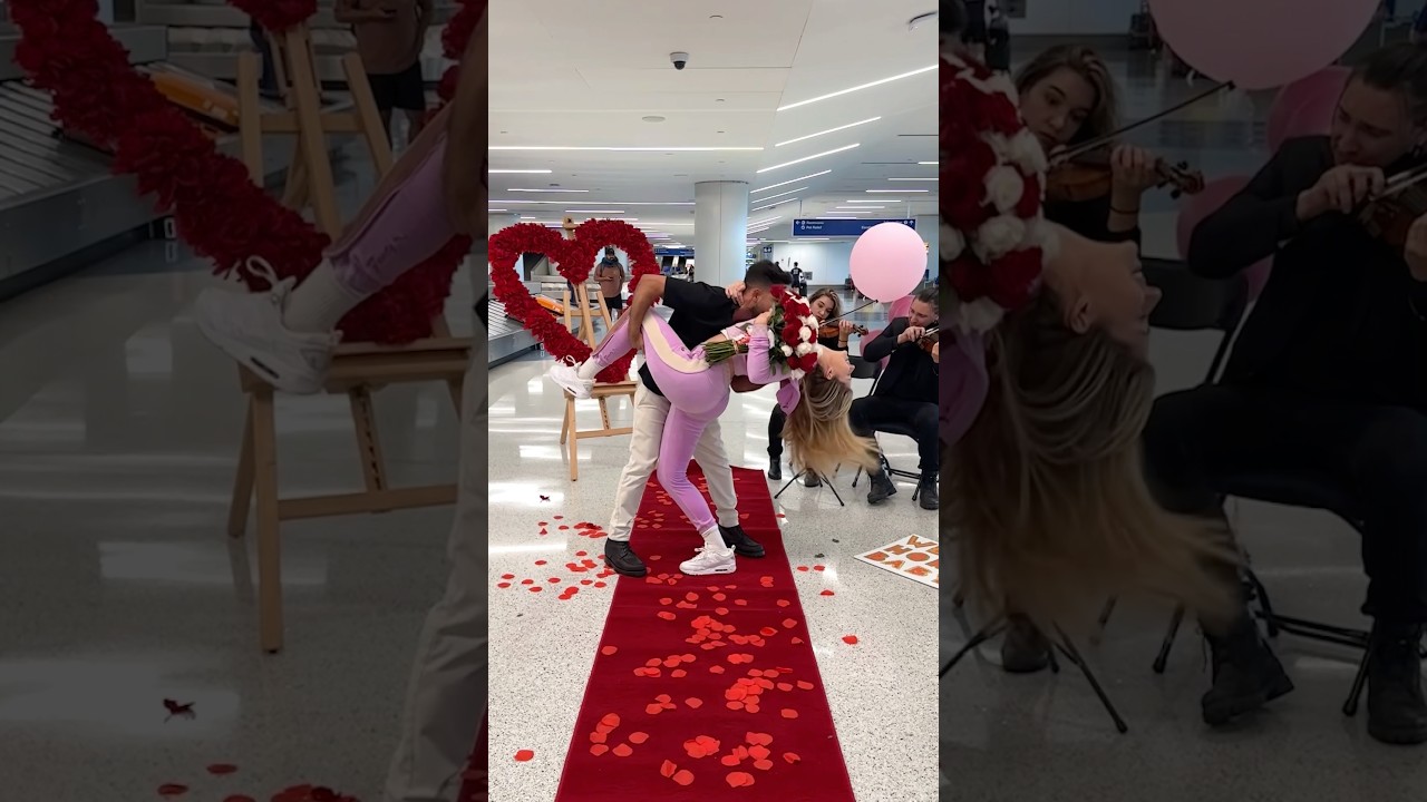 How you expect him to pick you up from the airport 😍🌹 VS How he actually picks you up 😤✈️ 